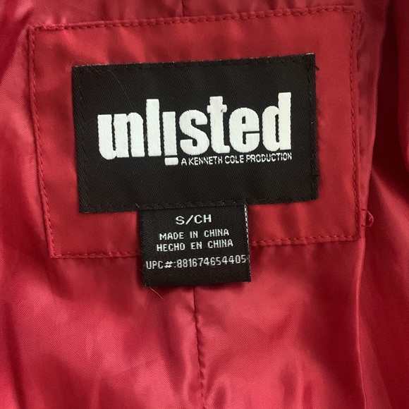 KENNETH COLE PRODUCTION UNLISTED Red Jacket - Picture 7 of 10